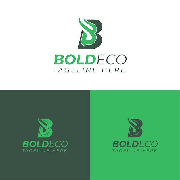 Diseño audaz del logotipo ecológico