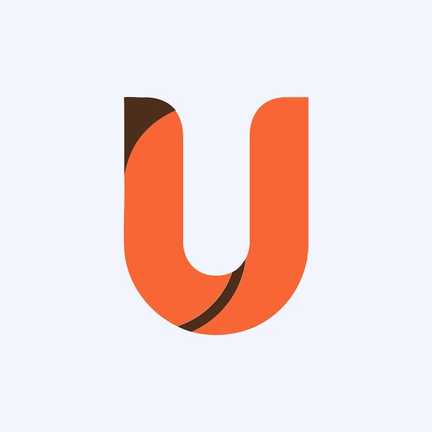 Diseño audaz y moderno del logotipo de la letra U