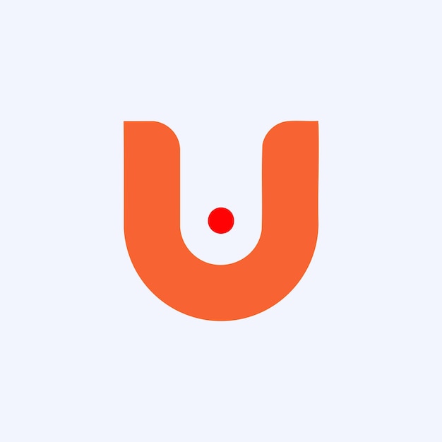 Diseño audaz y moderno del logotipo de la letra U