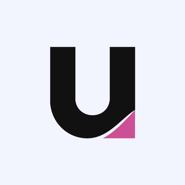 Diseño audaz y moderno del logotipo de la letra U