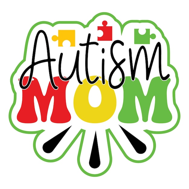 Diseño de autismo svg