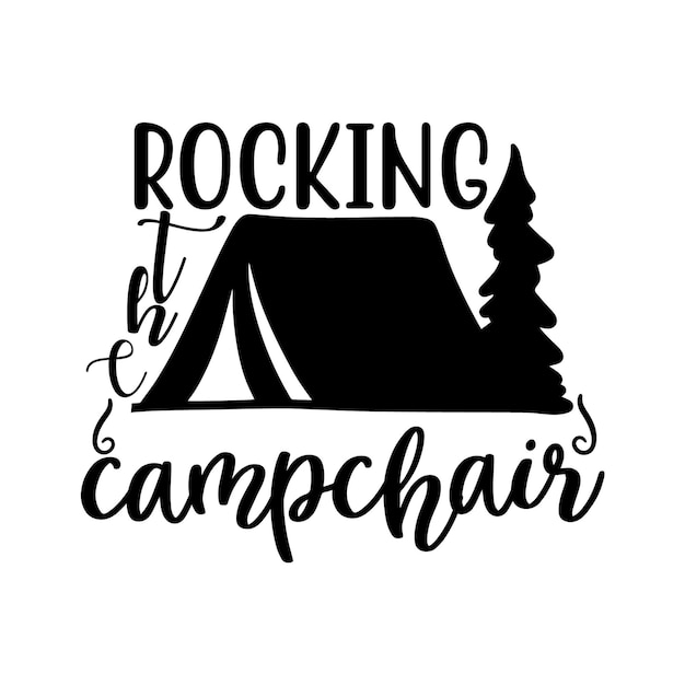 Vector diseño de aventuras camping svg diseño de tipografía diseño