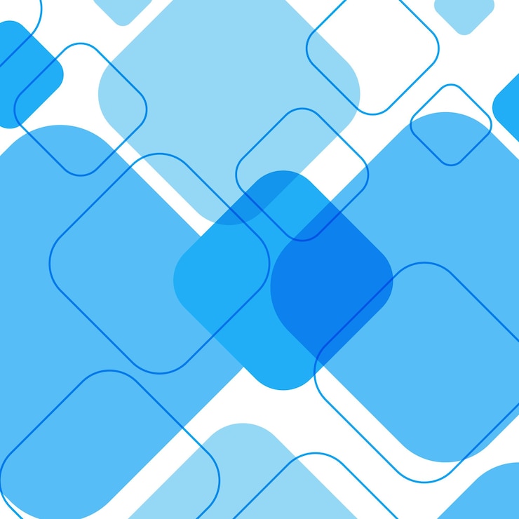 Vector diseño azul de fondo geométrico