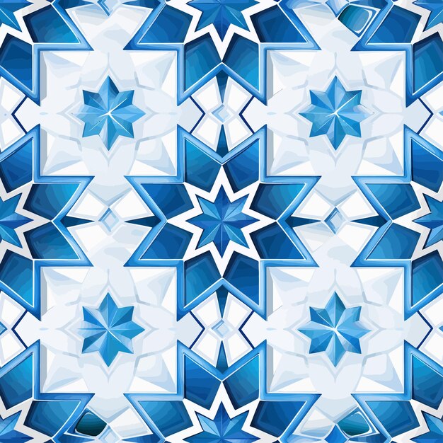 Vector diseño de azulejos islámicos