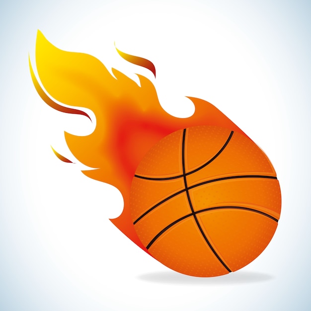Diseño de baloncesto, ilustración vectorial.
