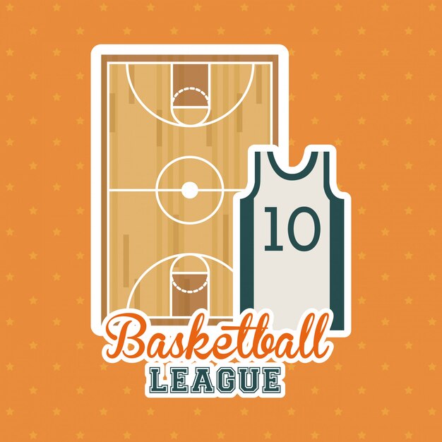 Vector diseño de baloncesto