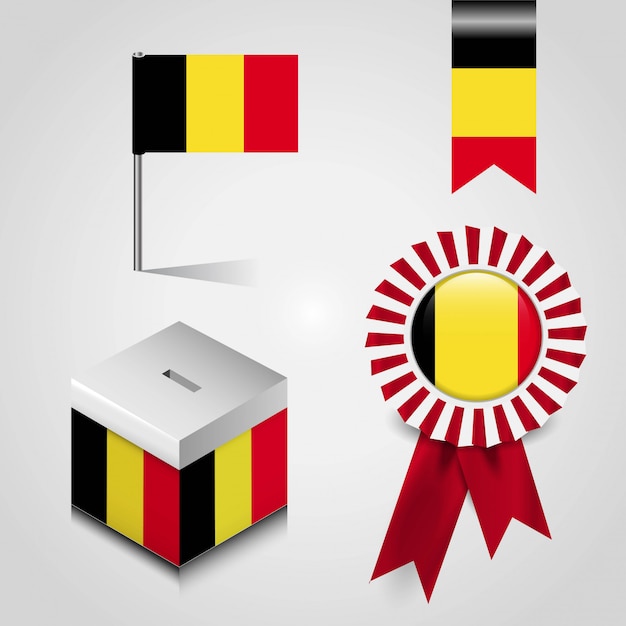 Diseño de la bandera de bélgica