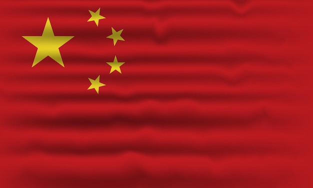 Vector diseño de bandera de china