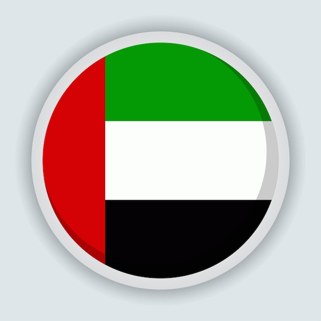 Diseño de la bandera del disco redondo de los Emiratos Árabes Unidos