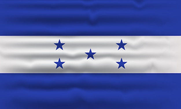 Vector diseño de la bandera de honduras
