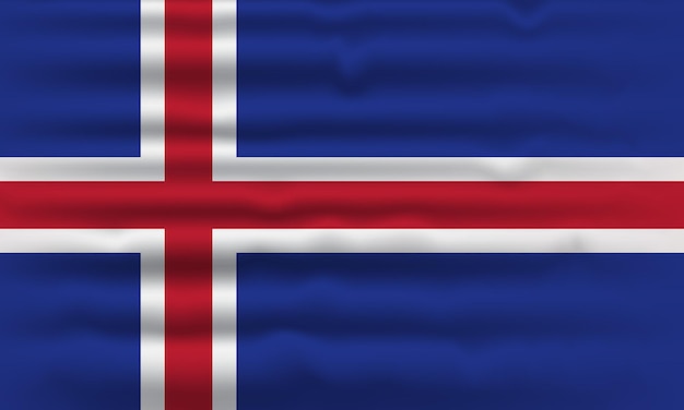 Diseño de la bandera de Islandia bandera de Islandia