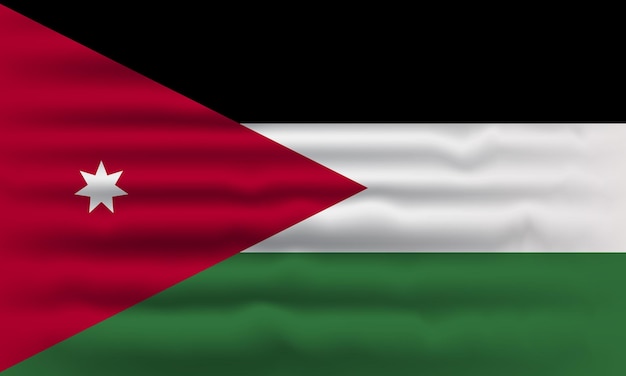 Diseño de la bandera de Jordania bandera de Jordania