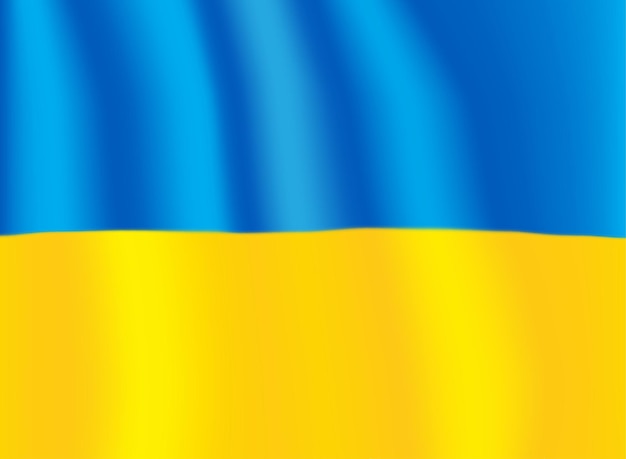 Diseño de la bandera de la lluvia de ucrania