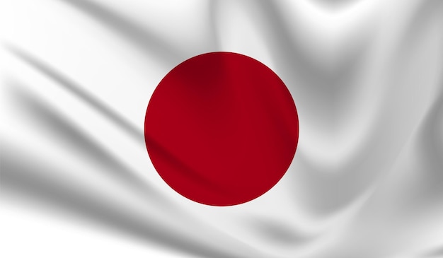 Diseño de la bandera nacional de Japón.