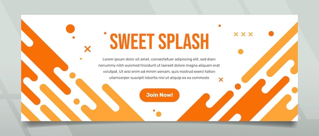 Diseño de la bandera de Sweet Spalsh