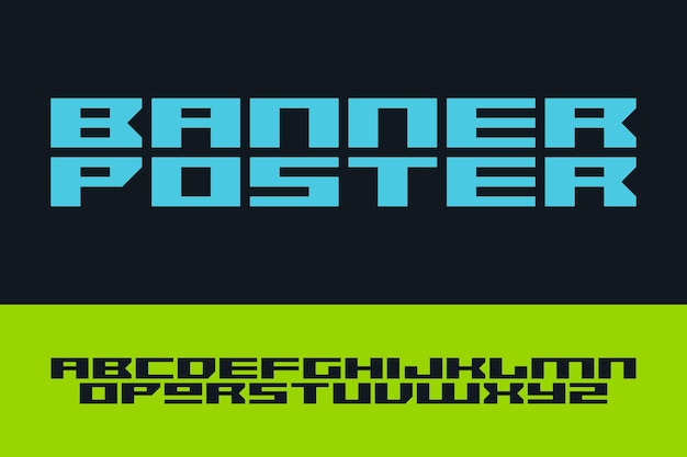 Diseño de banderas, carteles, fuentes, alfabeto, tipografía, fuentes, letras y texto