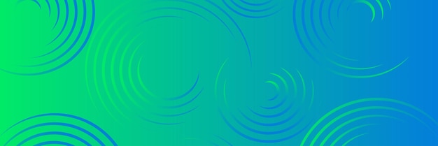 Diseño de banderas de círculo de color gradiente vibrante