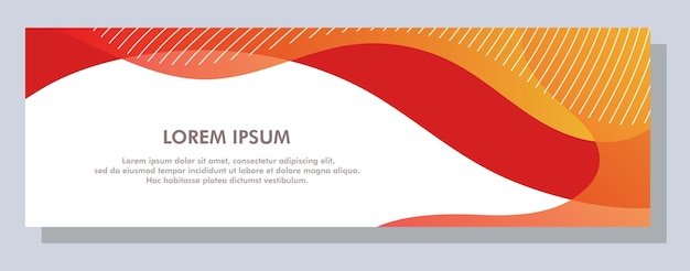 Diseño de banner abstracto Fondo de forma vectorial