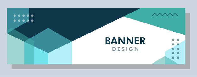 Diseño de banner abstracto Fondo de forma vectorial