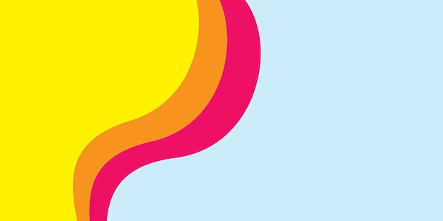 Diseño de banner abstracto Fondo de vector ondulado elegante