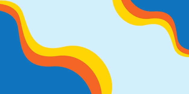 Diseño de banner abstracto Fondo de vector ondulado elegante