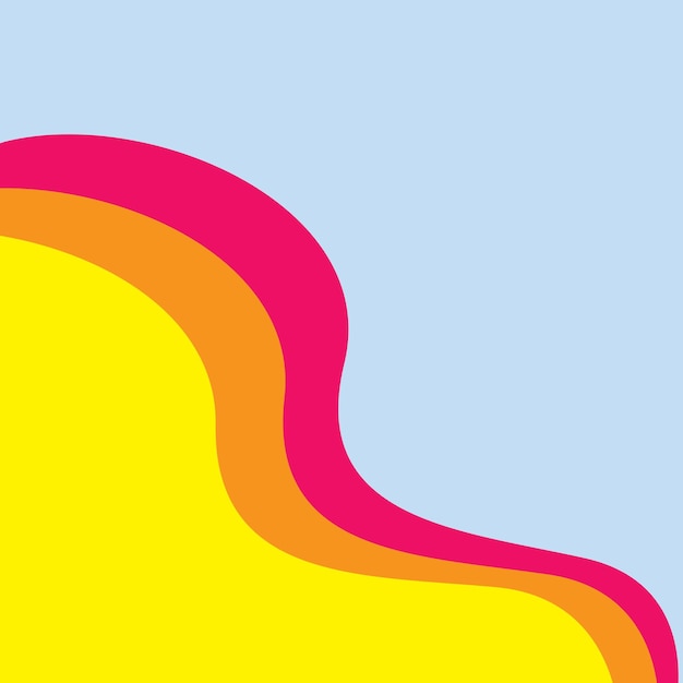 Diseño de banner abstracto Fondo de vector ondulado elegante