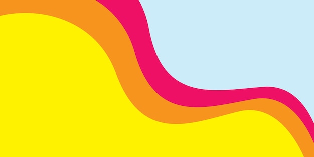 Diseño de banner abstracto Fondo de vector ondulado elegante