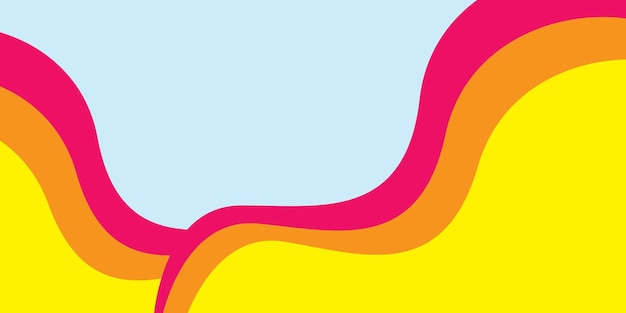 Diseño de banner abstracto Fondo de vector ondulado elegante