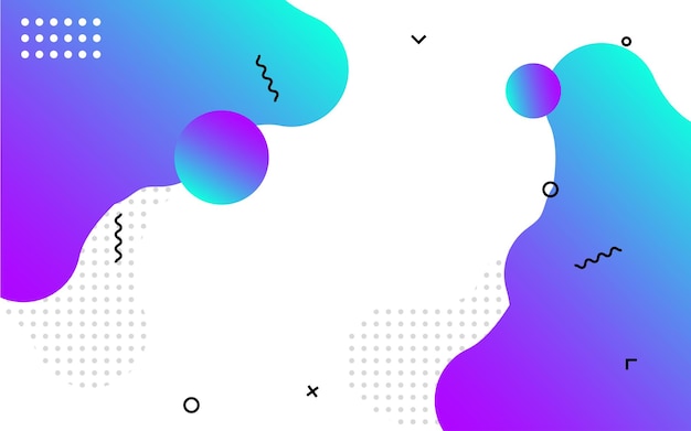 Diseño de banner abstracto líquido Fondo en forma de vector fluido Patrón de banner de plantilla gráfica moderna para redes sociales y sitios web