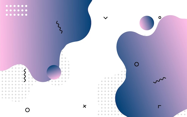 Diseño de banner abstracto líquido Fondo en forma de vector fluido Patrón de banner de plantilla gráfica moderna para redes sociales y sitios web