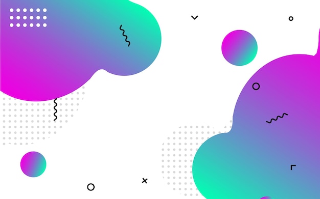 Diseño de banner abstracto líquido Fondo en forma de vector fluido Patrón de banner de plantilla gráfica moderna para redes sociales y sitios web