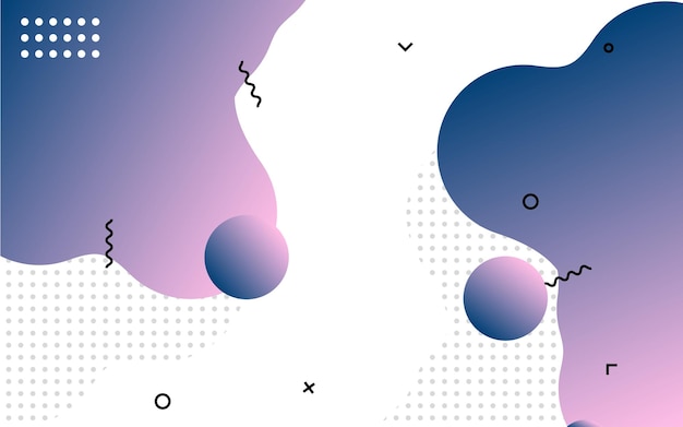 Diseño de banner abstracto líquido Fondo en forma de vector fluido Patrón de banner de plantilla gráfica moderna para redes sociales y sitios web