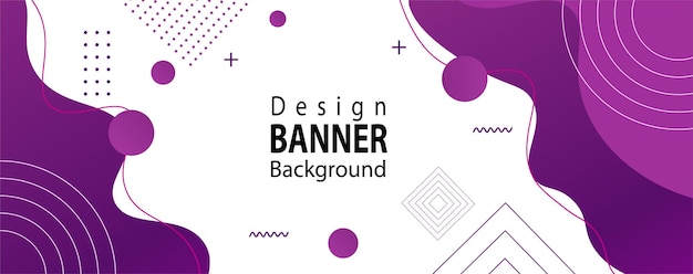 Diseño de banner abstracto líquido. patrón de banner de plantilla
