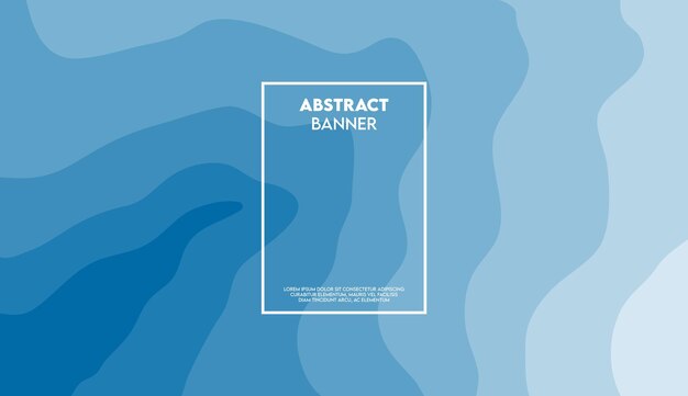 Diseño de banner abstracto y multipropósito.