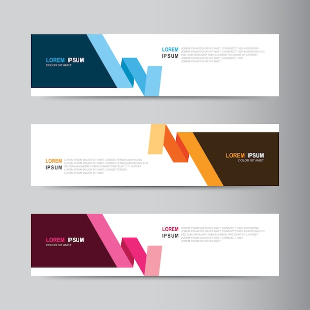 Diseño de banner abstracto