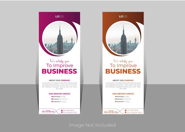 diseño de banner acumulativo para empresas