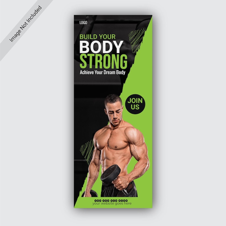 Vector diseño de banner acumulativo de fitness vectorial