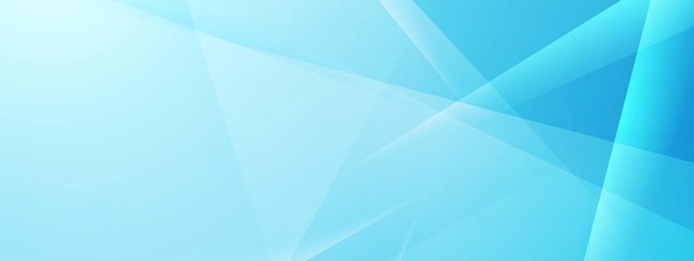 Diseño de banner de baja poli brillante tecnología azul abstracto