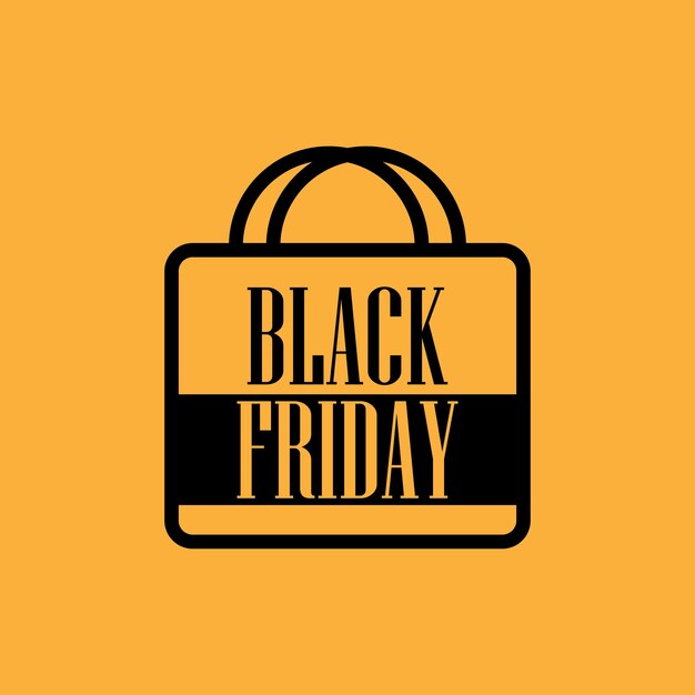 Diseño de banner de bolsa de viernes negro