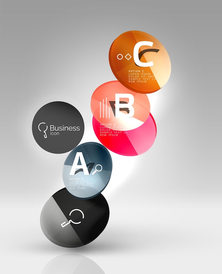 Vector diseño de banner circular en gris