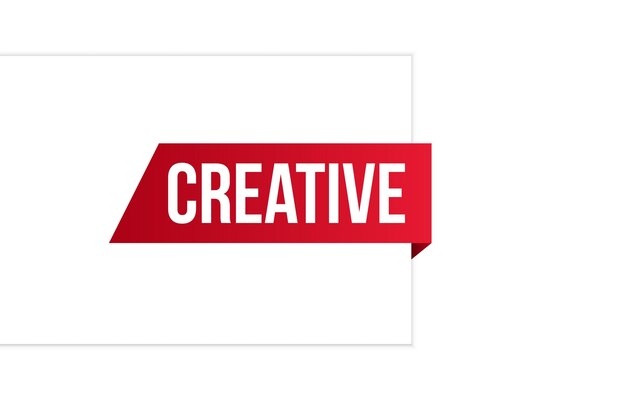 diseño de banner creativo icono creativo Ilustración vectorial de estilo plano