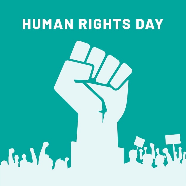 Diseño de banner para el Día Internacional de los Derechos Humanos en las redes sociales