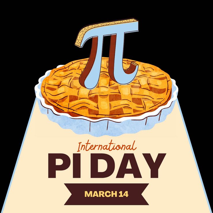 Vector diseño de banner del día internacional de la pi para plantillas de publicaciones en las redes sociales