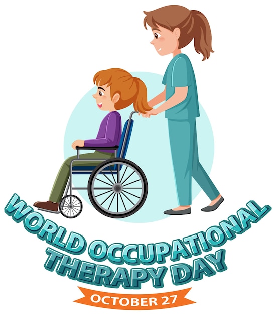 Diseño de banner del día mundial de la terapia ocupacional