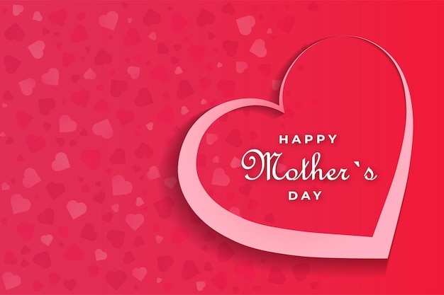 Diseño de banner de diseño de tarjeta de felicitación de feliz día de la madre