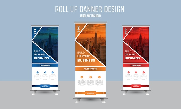 Diseño de banner enrollable corporativo.