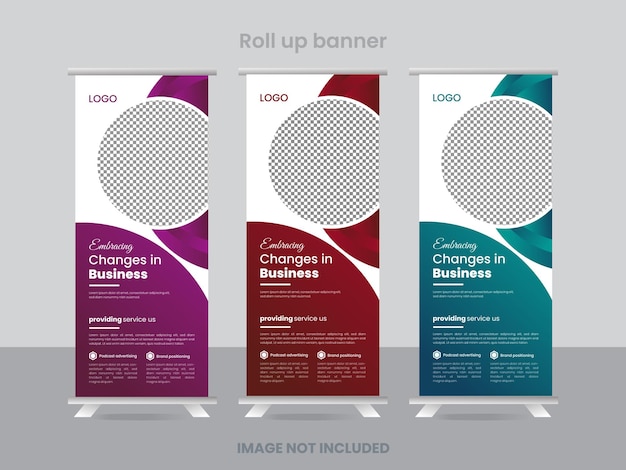Diseño de banner enrollable corporativo.