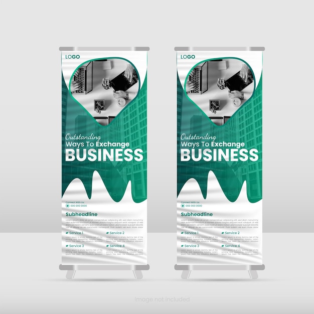 Diseño de banner enrollable corporativo.