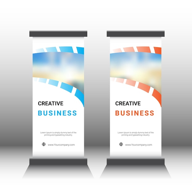 Diseño de banner enrollable para empresas.