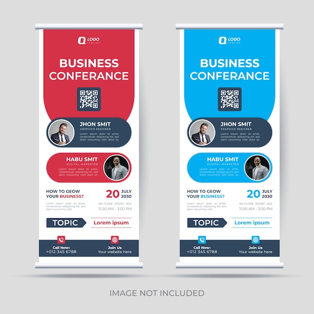 Diseño de banner enrollable